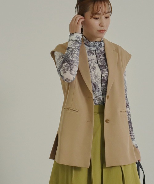 AULI(アウリィ)の「【低身長向けサイズ】2wayテーラードジャケット(テーラードジャケット・レディース・アイボリー/ベージュ/ブラック・XS/S)」の21枚目の写真