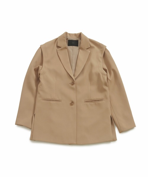 AULI(アウリィ)の「【低身長向けサイズ】2wayテーラードジャケット(テーラードジャケット・レディース・アイボリー/ベージュ/ブラック・XS/S)」の8枚目の写真