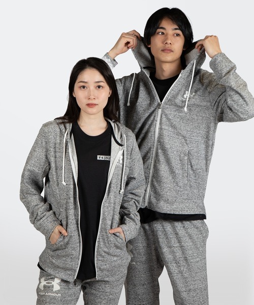 UNDER ARMOUR(アンダーアーマー)の「UAライバルテリー フルジップ フーディー(トレーニング/メンズ)(スウェット・メンズ・ブラック/ライトグレー・L/XL/XXL/M/3XL/S)」の8枚目の写真