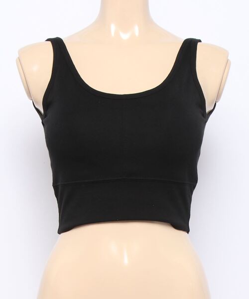 ENVYM（アンビー）の「カップインショートタンクトップ（タンクトップ・レディース・ブラック/ホワイト/グレー/グリーン・FREE）」の21枚目の写真