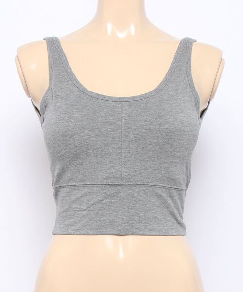 ENVYM（アンビー）の「カップインショートタンクトップ（タンクトップ・レディース・ブラック/ホワイト/グレー/グリーン・FREE）」の20枚目の写真