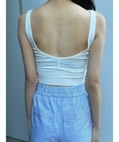 ENVYM（アンビー）の「カップインショートタンクトップ（タンクトップ・レディース・ブラック/ホワイト/グレー/グリーン・FREE）」の17枚目の写真