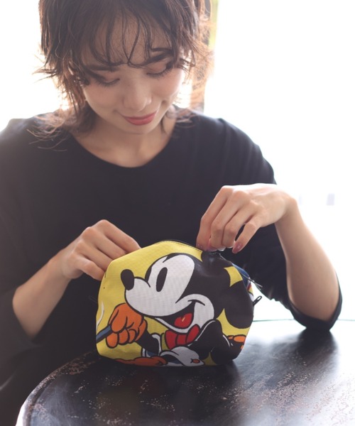 Disney（ディズニー）の「Disney ポーチ（ポーチ・レディース・イエロー/レッド系/オレンジ/グリーン/ベージュ/アイボリー/ホワイト/ブルー/オフホワイト/ホワイト系/サンドベージュ/レッド/ライトブルー/グレー/レモンイエロー/ライトベージュ・FREE）」の12枚目の写真