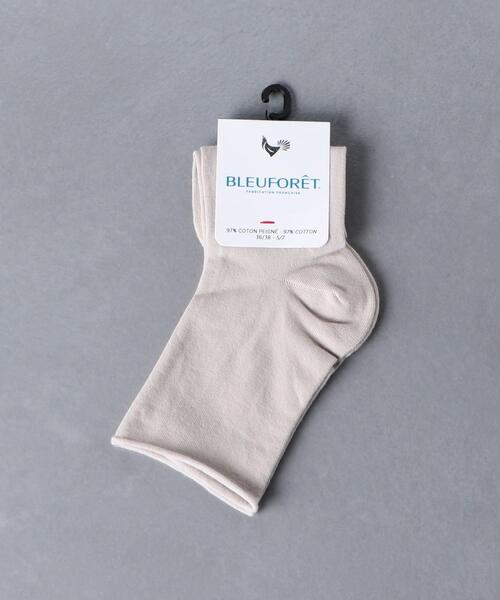 BLEU FORET（ブルーフォレ）の「＜BLEU FORET（ブルーフォレ）＞VEL CTN ソックス 22SS（ソックス/靴下・レディース・ホワイト/ブラック/ベージュ/レッド/ケリー/コバルトブルー・FREE）」の4枚目の写真