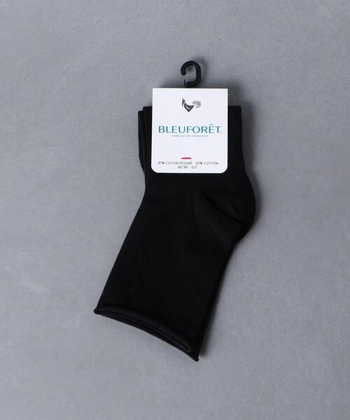 BLEU FORET（ブルーフォレ）の「＜BLEU FORET（ブルーフォレ）＞VEL CTN ソックス 22SS（ソックス/靴下・レディース・ホワイト/ブラック/ベージュ/レッド/ケリー/コバルトブルー・FREE）」の3枚目の写真