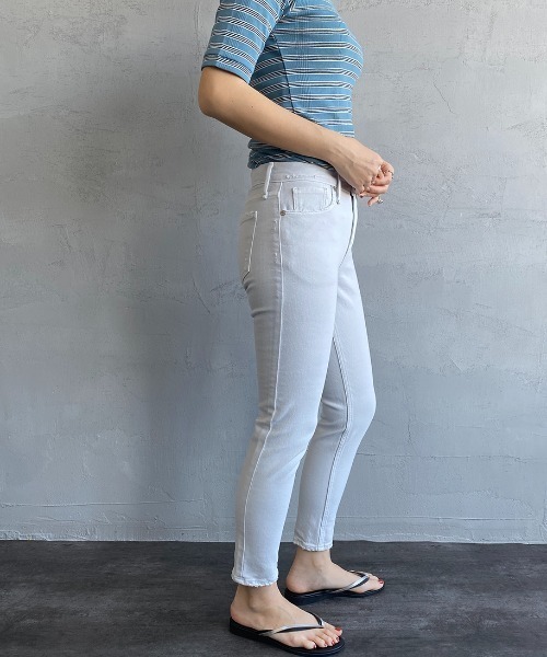 【美品】アッパーハイツ-upper hights-テーパードスキニーパンツ UPPER HIGHTS アッパーハイツ スキニー デニムパンツ size22