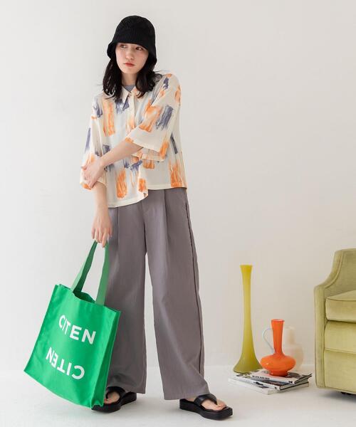 CITEN（シテン）の「＜CITEN（シテン）＞クロシェニットハット（ハット・レディース・ブラック/オフホワイト・FREE）」の21枚目の写真