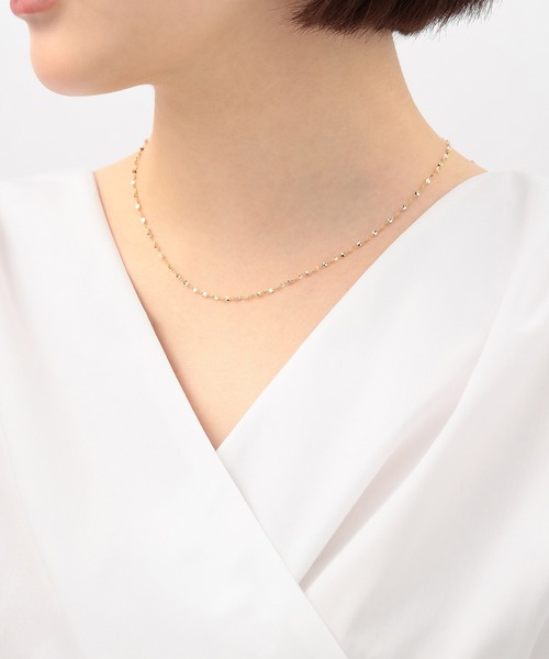 ESTELLE（エステール）の「K10 イエローゴールド ネックレス ESTELLE/エステール WEB限定（ネックレス・レディース・イエローゴールド・45cm）」の4枚目の写真