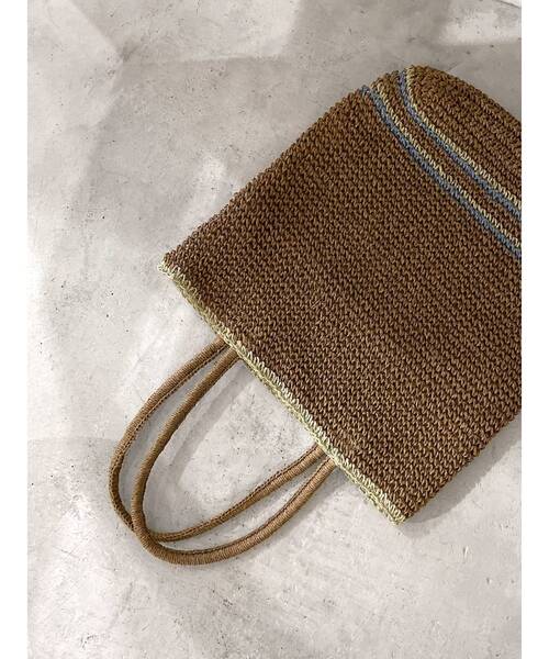 Ungrid（アングリッド）の「ペーパートートBAG（トートバッグ・レディース・ベージュ/ブラウン・FREE）」の12枚目の写真