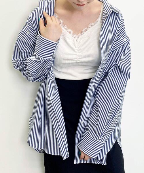 INGNI(イング)の「レースタンク/トップス(タンクトップ・レディース・ブラック/オフホワイト・M)」の7枚目の写真