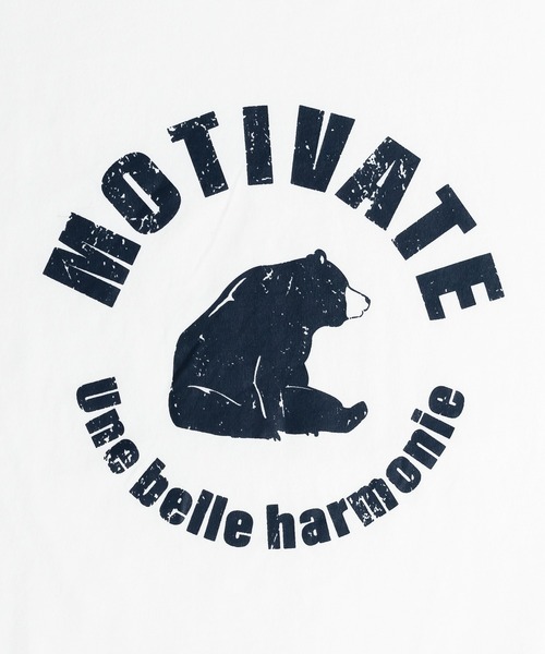 MUHET（ミュエータ）の「ベアープリントリンガーTシャツ（Tシャツ/カットソー・レディース・ホワイト/ベージュ・MEDIUM/X-LARGE）」の20枚目の写真