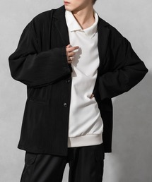 【Adoon plain】プリーツルーズジャケット(セットアップ着用可)