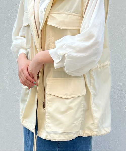 one way(ワンウェイ)の「ミリタリーベスト(ベスト・レディース・ブラック/ダークグリーン/アイボリー・FREE)」の17枚目の写真