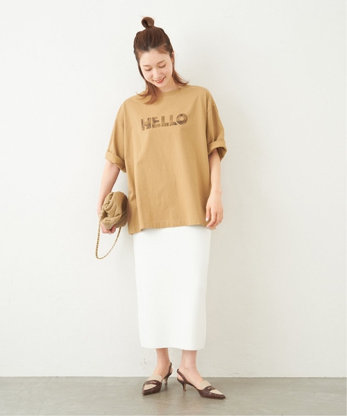 セール】度詰め天竺HELLO Tシャツ2（Tシャツ/カットソー）｜FRAMeWORK