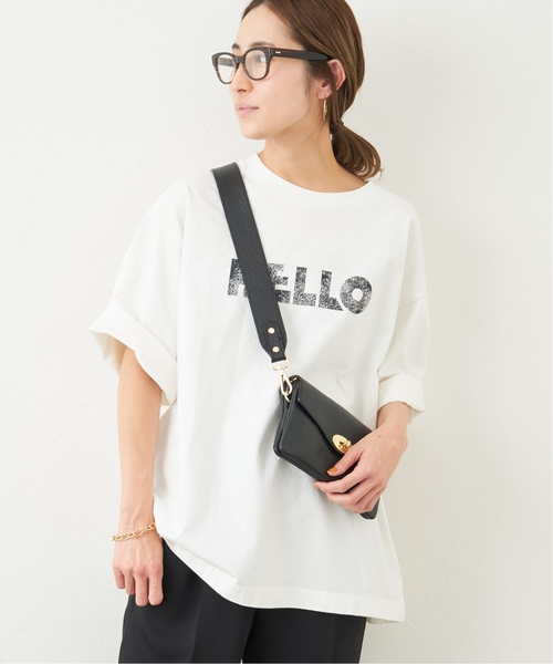 セール】度詰め天竺HELLO Tシャツ2（Tシャツ/カットソー）｜FRAMeWORK
