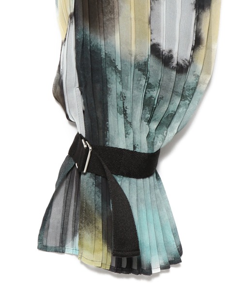 col pierrot（コルピエロ）の「COL PIERROT FOR ESTNATION / アブストラクトプリントプリーツパンツ（その他パンツ・レディース・グリーン系その他・SMALL）」の4枚目の写真