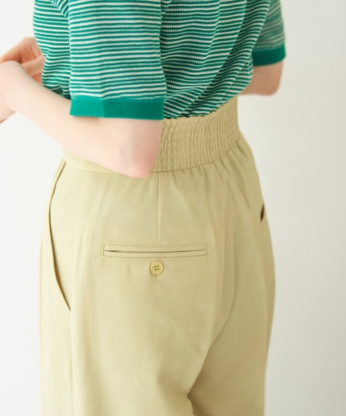 Crisp（クリスプ）の「ダブルベルトストレートパンツ（スラックス・レディース・ブラウン/イエロー・FREE）」の22枚目の写真