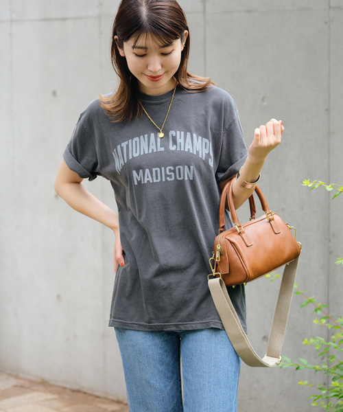 JOURNAL STANDARD（ジャーナルスタンダード）の「《追加2》MADISONロゴTシャツ（Tシャツ/カットソー・レディース・ホワイト/ブラック系その他・FREE）」の4枚目の写真
