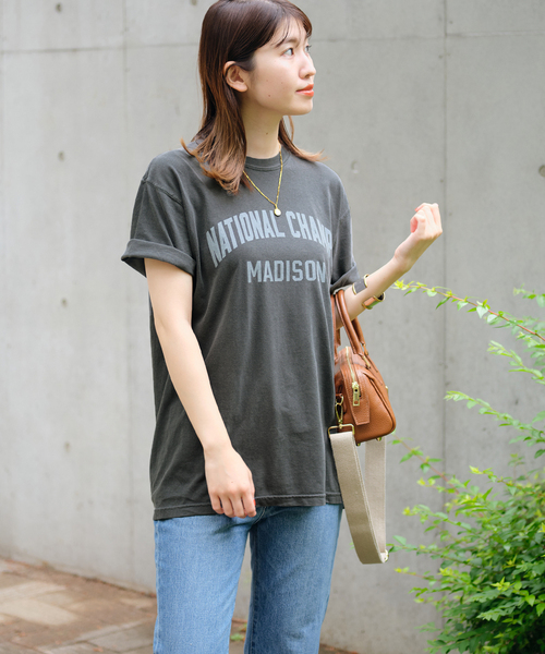 JOURNAL STANDARD（ジャーナルスタンダード）の「《追加2》MADISONロゴTシャツ（Tシャツ/カットソー・レディース・ホワイト/ブラック系その他・FREE）」の5枚目の写真