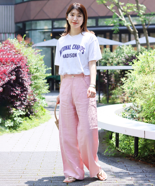JOURNAL STANDARD（ジャーナルスタンダード）の「《追加2》MADISONロゴTシャツ（Tシャツ/カットソー・レディース・ホワイト/ブラック系その他・FREE）」の6枚目の写真