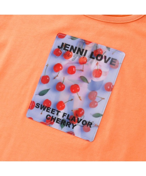 JENNI love(ジェニィラブ)の「袖スリットリボンTシャツ(Tシャツ/カットソー・キッズ・オフホワイト/ブラック/オレンジ・130cm/140cm/150cm/160cm)」の15枚目の写真