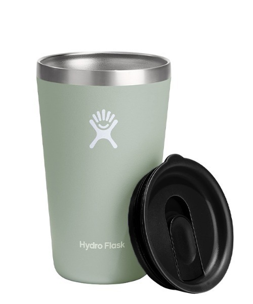 HYDRO FLASK（ハイドロフラスク）の「Hydro Flask/ハイドロフラスク ステンレスタンブラー オールアラウンド タンブラー 16oz 473ml 890117（グラス/マグカップ/タンブラー・メンズ・ホワイト/ブラック/サックスブルー/ターコイズブルー/アクア/ブルー/スモークピンク/ライラック/スモーキーグリーン系/ライトグレー/インディゴブルー/レッド/ライトパープル/ベージュ/シャーベット/マジェンタ・FREE）」の5枚目の写真