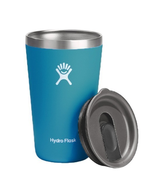 HYDRO FLASK（ハイドロフラスク）の「Hydro Flask/ハイドロフラスク ステンレスタンブラー オールアラウンド タンブラー 16oz 473ml 890117（グラス/マグカップ/タンブラー・メンズ・ホワイト/ブラック/サックスブルー/ターコイズブルー/アクア/ブルー/スモークピンク/ライラック/スモーキーグリーン系/ライトグレー/インディゴブルー/レッド/ライトパープル/ベージュ/シャーベット/マジェンタ・FREE）」の7枚目の写真