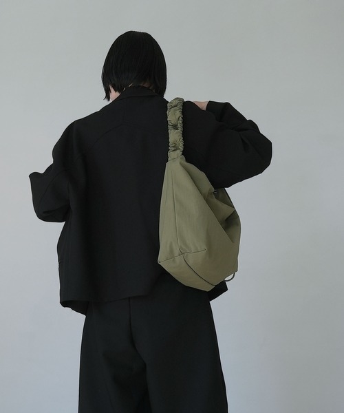 ドローコード ショルダー2WAYトートバッグ(ナイロンライク/ ワッフル