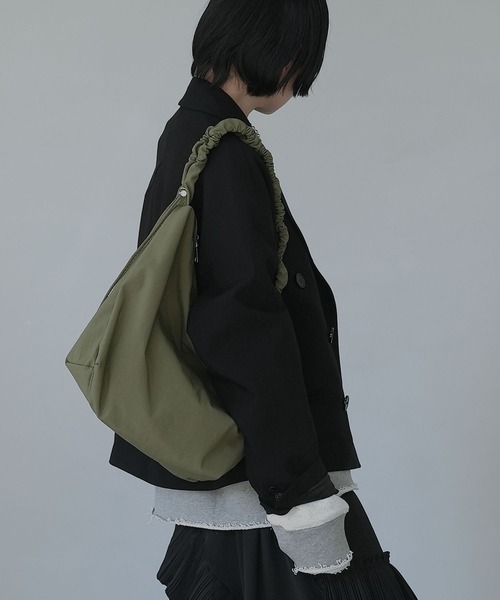 ドローコード ショルダー2WAYトートバッグ(ナイロンライク/ ワッフル