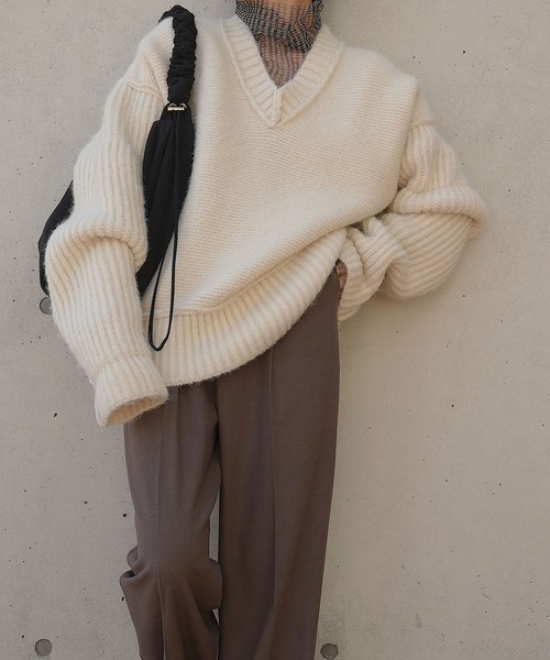 chuclla（チュクラ）の「ドローコード ショルダー2WAYトートバッグ(ナイロンライク/ ワッフル生地の2タイプ) je-101 cha22s016（ショルダーバッグ・レディース・グリーン/ホワイト/ブラック/ホワイト系その他/ブラック系その他/カーキ/ピンク・FREE）」の12枚目の写真