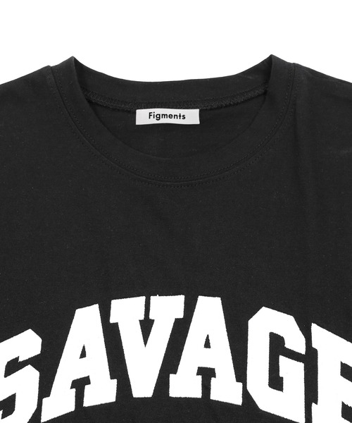 Figments（フィグメンツ）の「SAVAGE Tシャツ（Tシャツ/カットソー・レディース・ブラック/グリーン・FREE）」の9枚目の写真