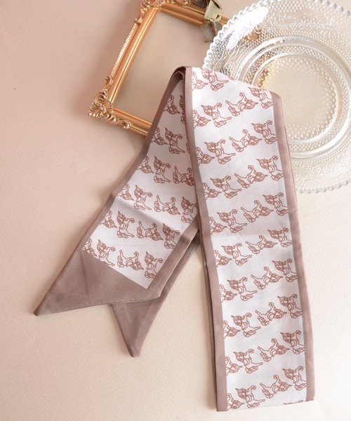 TONE SELECT GOODS（トーンセレクトグッズ）の「【float】アソート デザイン スカーフリボン（バンダナ/スカーフ・レディース・ベージュ系1/ベージュ系2/ベージュ系3/ベージュ系4/ベージュ系5/ベージュ系6/ベージュ系7/ベージュ系8/レッド系1/レッド系2/レッド系3/レッド系4/レッド系5/レッド系6/レッド系7/グリーン系2/グリーン系5/グリーン系1/グリーン系6/グリーン系4/グリーン系3/ブルー系2/ブルー系4/ブルー系6/ブルー系7/ブルー系3/ブルー系5/ブルー系1・FREE）」の5枚目の写真