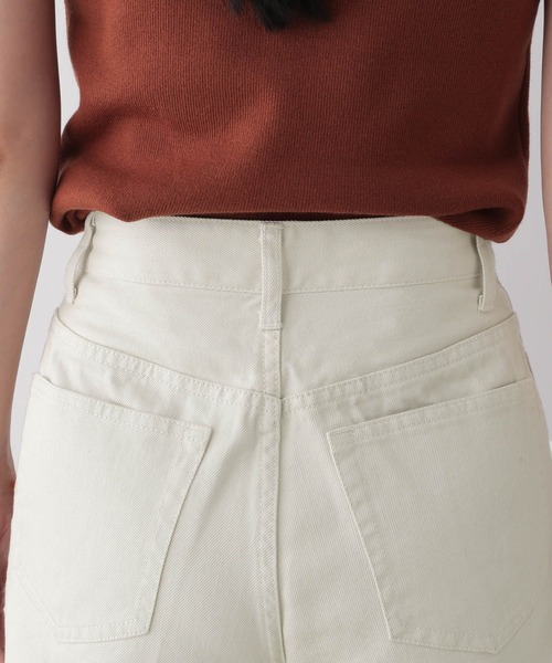 LOWRYS FARM（ローリーズファーム）の「フロントスリットデニム　296160（デニムパンツ・レディース・ホワイト/グレー・SMALL/MEDIUM/LARGE）」の8枚目の写真