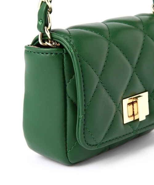 NATURAL BEAUTY BASIC（ナチュラルビューティーベーシック）の「キャラメルポシェット（ショルダーバッグ・レディース・ブラック/グリーン・ﾌﾘ-）」の10枚目の写真