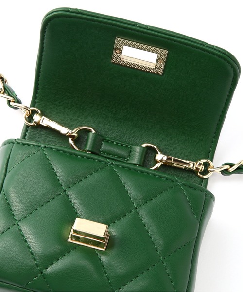 NATURAL BEAUTY BASIC（ナチュラルビューティーベーシック）の「キャラメルポシェット（ショルダーバッグ・レディース・ブラック/グリーン・ﾌﾘ-）」の12枚目の写真