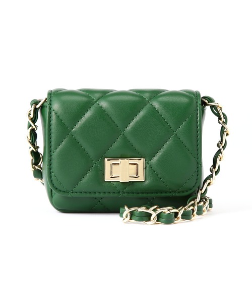 NATURAL BEAUTY BASIC（ナチュラルビューティーベーシック）の「キャラメルポシェット（ショルダーバッグ・レディース・ブラック/グリーン・ﾌﾘ-）」の7枚目の写真