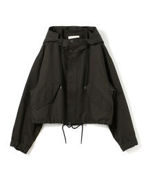 コットンダブルクロス フーデッドブルゾン