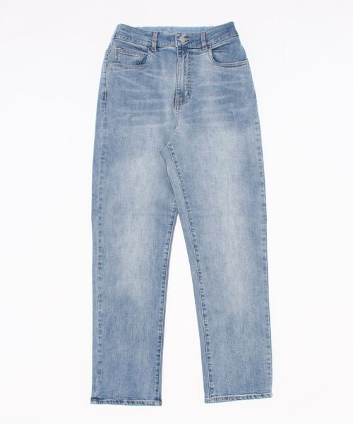 KOBE LETTUCE（コウベレタス）の「24時間快適！こっそりウエストゴムデニムパンツ（デニムパンツ・レディース・ライトブルー/ブラック/ブルー・L/M/S）」の21枚目の写真