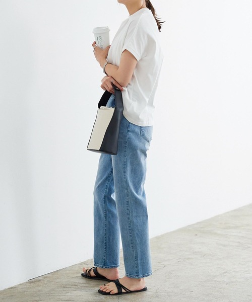 KOBE LETTUCE（コウベレタス）の「24時間快適！こっそりウエストゴムデニムパンツ（デニムパンツ・レディース・ライトブルー/ブラック/ブルー・L/M/S）」の10枚目の写真