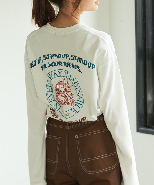 PBLIM(ページボーイリム)の「PAGEBOYLIM/ドラゴングラフィックロンT(Tシャツ/カットソー・レディース・ブラック/オフホワイト・LARGE/MEDIUM)」の10枚目の写真