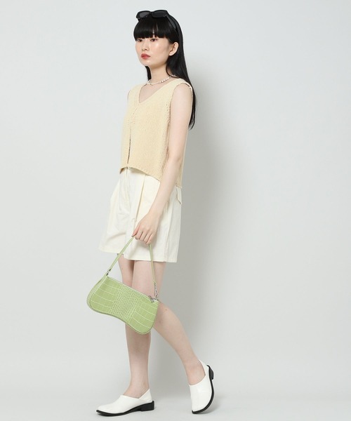 ALAND(エーランド)の「3.3 Field Trip/PLEATED WIDE ショートパンツ 2353163(その他パンツ・レディース・ネイビー/ベージュ/クリーム・FREE)」の5枚目の写真