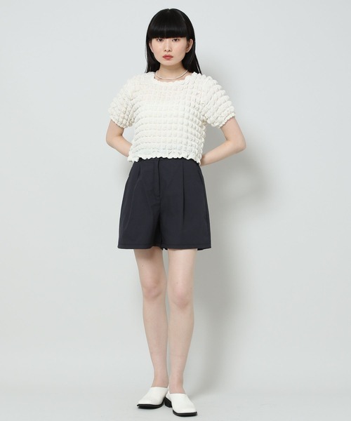 ALAND(エーランド)の「3.3 Field Trip/PLEATED WIDE ショートパンツ 2353163(その他パンツ・レディース・ネイビー/ベージュ/クリーム・FREE)」の10枚目の写真