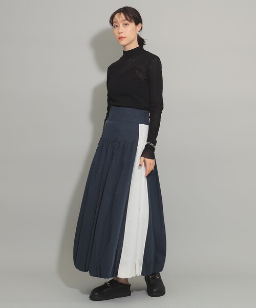 Ray BEAMS（レイビームス）の「チュール ハイネック ロングスリーブ カットソー（Tシャツ/カットソー・レディース・ブラック/ホワイト系その他6/レッド系その他・ONE SIZE）」の17枚目の写真