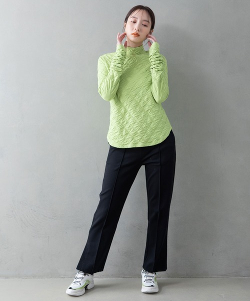 MARECHAL TERRE(マルシャルテル)の「キルティングトップス(Tシャツ/カットソー・レディース・ブラック/ブラウン/アイボリー/グリーン・MEDIUM)」の7枚目の写真