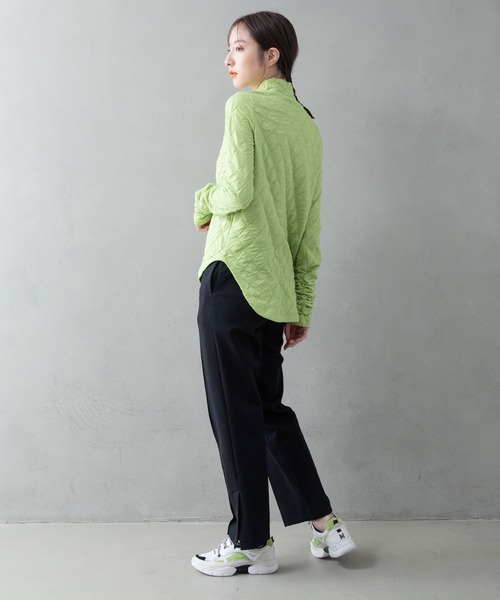 MARECHAL TERRE(マルシャルテル)の「キルティングトップス(Tシャツ/カットソー・レディース・ブラック/ブラウン/アイボリー/グリーン・MEDIUM)」の8枚目の写真