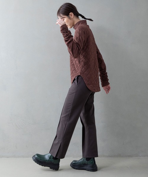 MARECHAL TERRE(マルシャルテル)の「キルティングトップス(Tシャツ/カットソー・レディース・ブラック/ブラウン/アイボリー/グリーン・MEDIUM)」の13枚目の写真