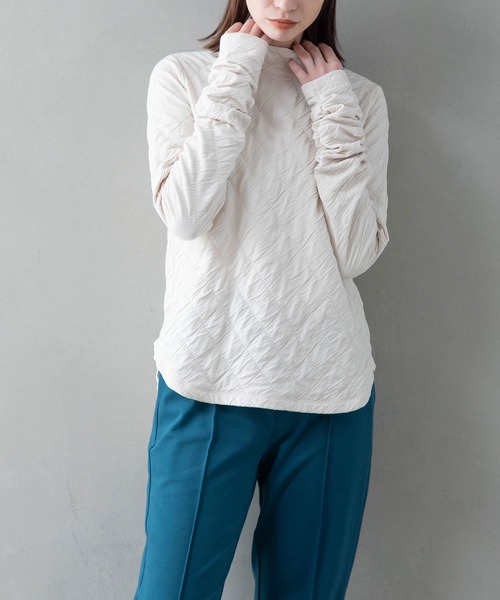 MARECHAL TERRE(マルシャルテル)の「キルティングトップス(Tシャツ/カットソー・レディース・ブラック/ブラウン/アイボリー/グリーン・MEDIUM)」の22枚目の写真