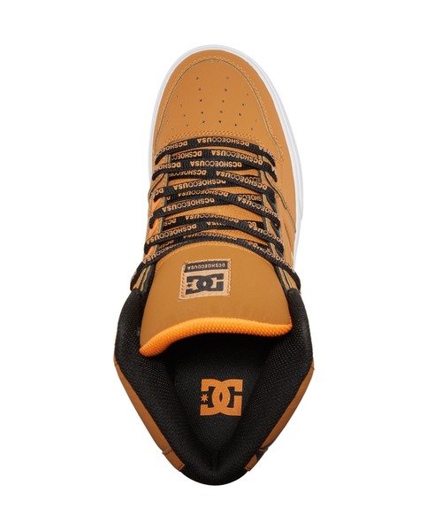 DC SHOES(ディーシーシューズ)の「PURE HIGH-TOP WC SE/DCハイカットスニーカー(スニーカー・メンズ・ウィート/ブラック・26cm/25.5cm/24cm/26.5cm/24.5cm/28cm/28.5cm/29cm/27.5cm/23.5cm/27cm/25cm/23cm/30cm/31cm)」の9枚目の写真