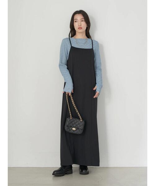 earth music&ecology（アースミュージックアンドエコロジー）の「フラワーレースシャーリングプルオーバー（Tシャツ/カットソー・レディース・ブラック/オフホワイト/サックスブルー/イエロー/ラベンダー・S/M）」の13枚目の写真