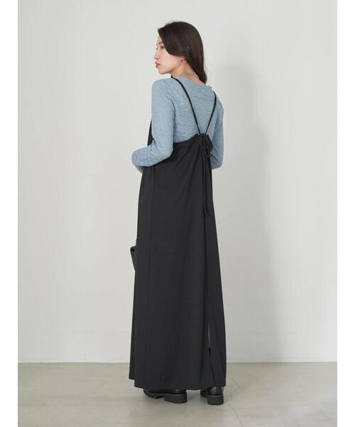 earth music&ecology（アースミュージックアンドエコロジー）の「フラワーレースシャーリングプルオーバー（Tシャツ/カットソー・レディース・ブラック/オフホワイト/サックスブルー/イエロー/ラベンダー・S/M）」の14枚目の写真